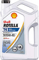 Масло для дизельных двигателей 15W-40 Shell Rotella T4 Масло с тройной защитой (3.78 л)