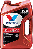 Моторное масло синтетическое 10W-30 Valvoline High Mileage (4.73 л)