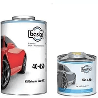 Комплект двухкомпонентный лак BASLAC 40-450 CLEARCOAT + стандартный отвердитель BASLAC 50-420 HARDENE - 1.5л