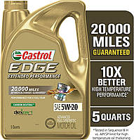 Castrol Edge 5W-20 синтетическое моторное масло, (4.73 л)