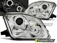 ПЕРЕДНІ ФАРИ ТЮНІНГ HONDA PRELUDE 02.97-01 ANGEL EYES CHROME