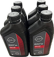 Моторное масло Nissan 0W-20 6 Quarts Synthetic OE 946 мл (6 шт в упаковке)