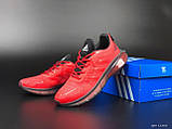 Кросівки чоловічі Adidas червоні модні бігові кросівки текстиль, фото 10