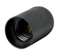 Патрон пластиковый e.lamp socket.E27.pl.black