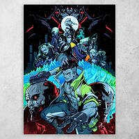 Аниме плакат постер "Киберпанк: Бегущие по краю / Cyberpunk: Edgerunners" №2