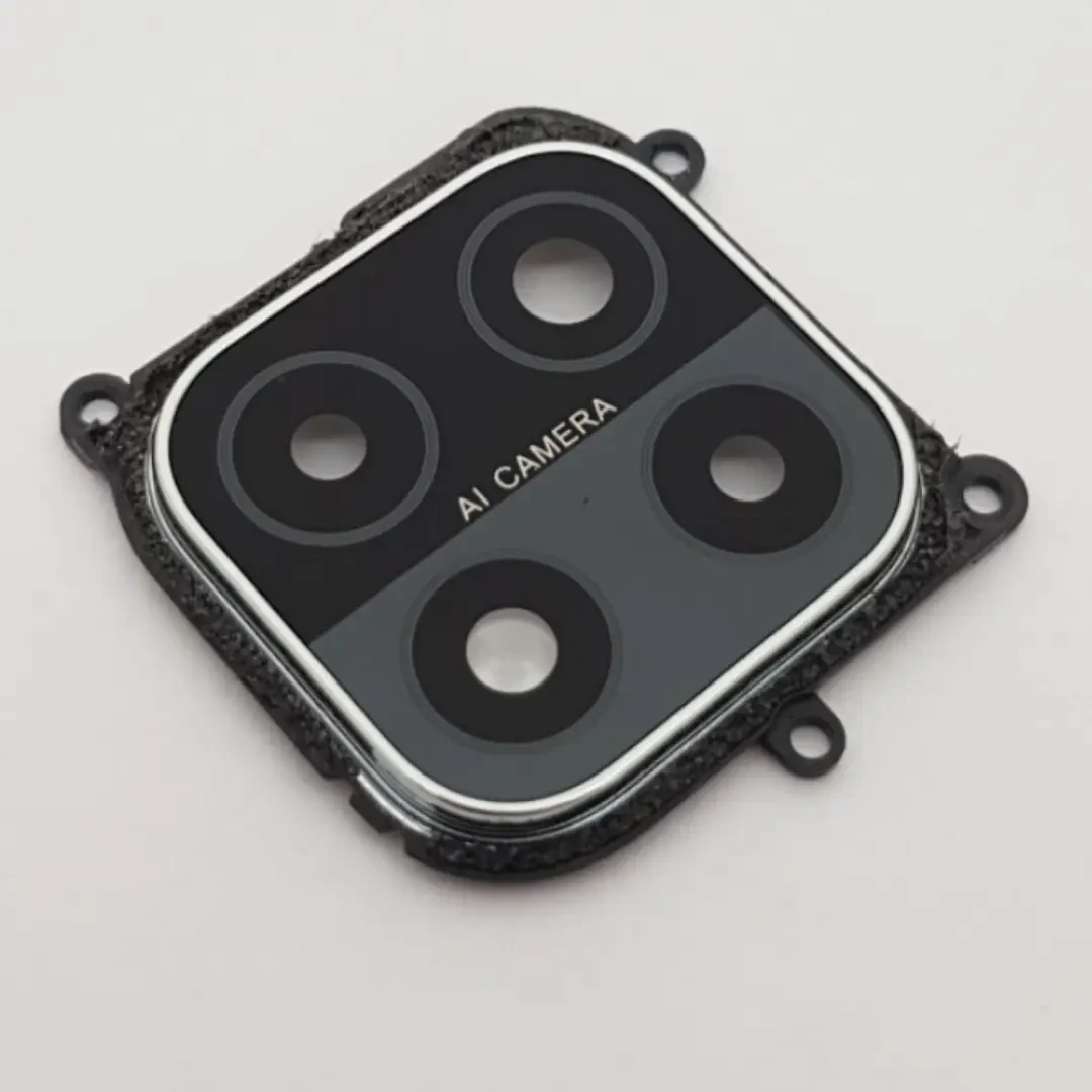 Скло камери для Oppo A15, A15s, A35 чорне з рамкою, фото 1