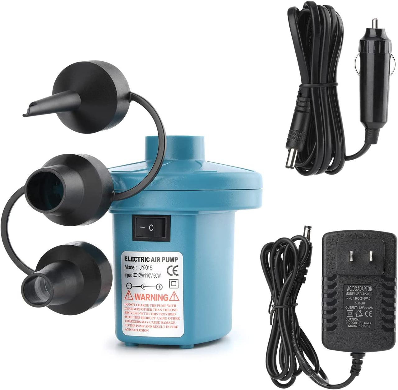 Купить Электрический воздушный насос для надувных лодок, матрасов для ...
