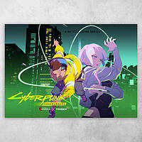 Аниме плакат постер "Киберпанк: Бегущие по краю / Cyberpunk: Edgerunners" №4
