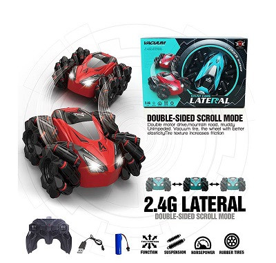 KM666-08 Машинка трюкова дрифтует р/у акумулятор, USB, світло, звук, коробка 33,5*8,5*22 см