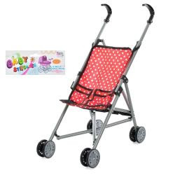 KMCS7617-1 Коляска для ляльки тростина, 48-23,5-44 см, колеса 6,5 см, у пакеті 16-67-8 см