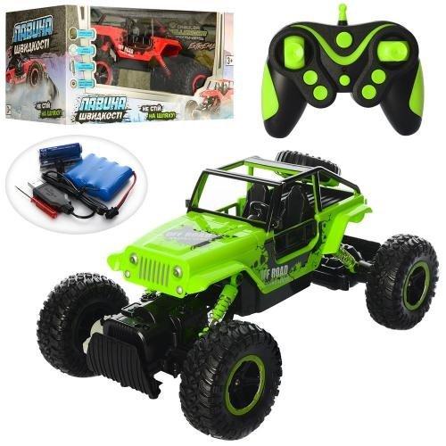 KM0136 Джип р/в 2,4 G, акумулятор, 30 см, гумові колеса надувні, амортизатори
