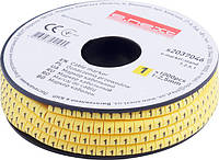 Маркер кабельний e.marker.stand.1.2.5.1, 1-2,5 кв. мм, "1", 1000 шт