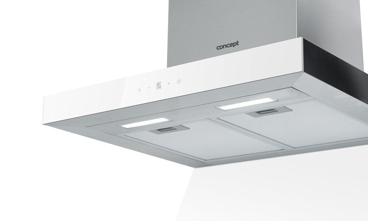 Витяжка CONCEPT OPK4760wh 60 см нержавіюча сталь/скло WHITE