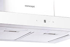 Витяжка CONCEPT OPK4760wh 60 см нержавіюча сталь/скло WHITE, фото 2