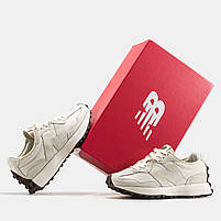 Світлі кросси жіночі New Balance 327. Модні жіночі кроссівки на кожен день Нью Баланс 327., фото 9