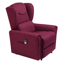 Підйомне крісло з двома моторами (червоне) OSD-BERGERE FM07-1LD-R, фото 2