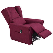 Підйомне крісло з двома моторами (червоне) OSD-BERGERE FM07-1LD-R, фото 3