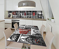 Наклейка 3Д виниловая на стол Zatarga «Величие Лондона» 600х1200 мм для домов, квартир, столов, кофейн,