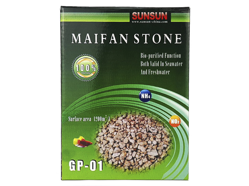 Наповнювач для фільтрів, SunSun Maifan Stone GP-01, 500 г. Природний наповнювач для фільтрів