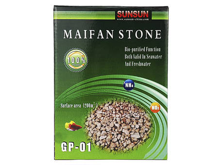 Наповнювач для фільтрів, SunSun Maifan Stone GP-01, 500 г. Природний наповнювач для фільтрів, фото 1