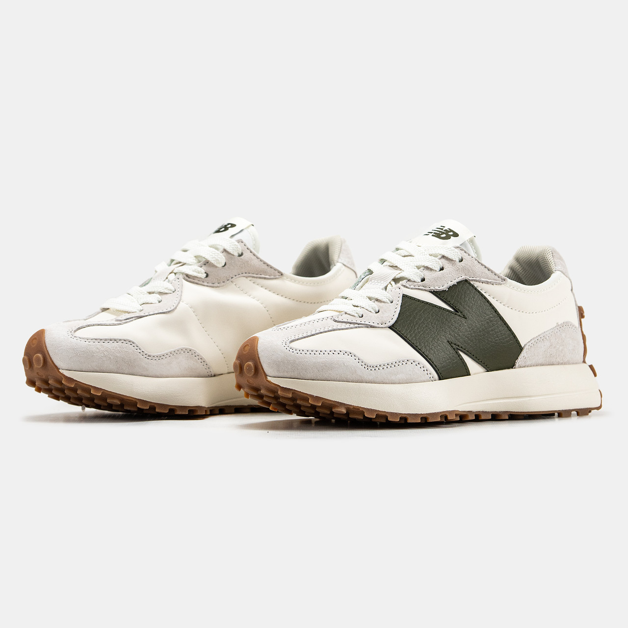 Світлі чоловічі кроссівки New Balance 327. Зручне взуття чоловіче Нью Баланс 327.