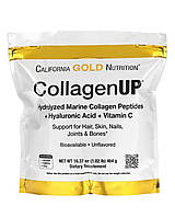 Морський колаген із гіалуроновою кислотою і вітаміном C California Gold Nutrition CollagenUP 464 гр