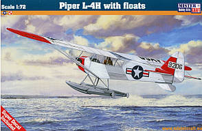 Piper L-4H з floats. Збірна модель літака у масштабі 1/72. MISTER CRAFT D-254