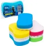 Бана масажна губка Аквамен ТМ PRODOM 1 шт велика (180 мм*120 мм*43 мм), фото 4