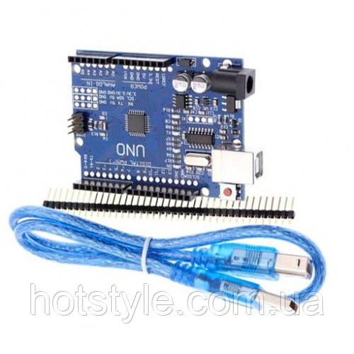 Плата Arduino Uno R3, ATmega328P-AU, USB, AVR, USB кабель, 102752