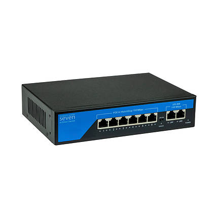 PoE комутатор 6 портів SEVEN P-7326, фото 1