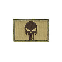 Нашивка на липучке Dozen Velcro Skull Patch "Coyote" (8 * 5 см)