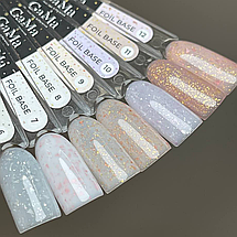Камуфлювальна база GaMa Cover Foil Base №007, 15 мл молочна з ніжно-рожевою поталлю, фото 4