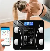 Напольные умные фитнес весы, смарт весы с приложением Bluetooth Scales Смарт-весы напольные электронные