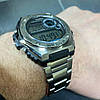 Годинник наручний чоловічий сталевий Casio оригінал, електронний годинник водонепроникний протиударний з підсвічуванням, фото 4