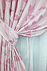 Комплект штор (2шт. 1,5х2,75м.) з тканини софт. Колір рожевий. Код 1158ш 30-972, фото 4
