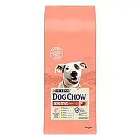Сухой корм для взрослых собак Dog Chow Sensetive 14 кг (лосось)