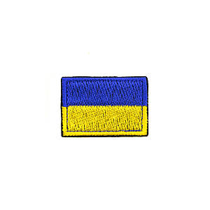 Нашивка на липучці Dozen Velcro Mini Flag Patch "Ukraine" (4,5 * 3 см)