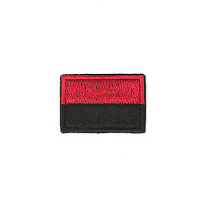 Нашивка на липучці Dozen Velcro Mini Flag Patch "Red/Black" (4,5 * 3 см)