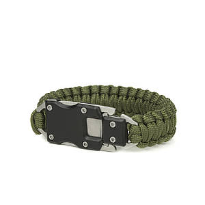 Браслет Dozen Tactical Paracord Bracelet With Knife "Olive"