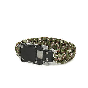 Браслет Dozen Tactical Paracord Bracelet With Knife "Green Camo"
