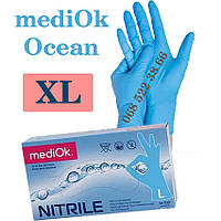 Перчатки нитриловые синие Mediok размер XL, плотность 3,5г, уп.100 шт