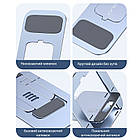 Портативна підставка для телефона складаний тримач планшета алюмінієва підставка для смартфона KUULAA, фото 5