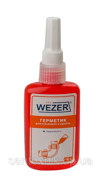 Анаеробний герметик (рідкий ФУМ) Wezer 50 мл