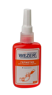 Анаеробний герметик (рідкий ФУМ) Wezer 50 мл