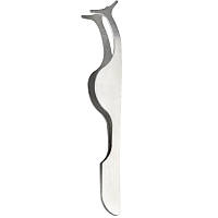 Многофункциональный пинцет для надевания магнитных ресниц металлический серебряный