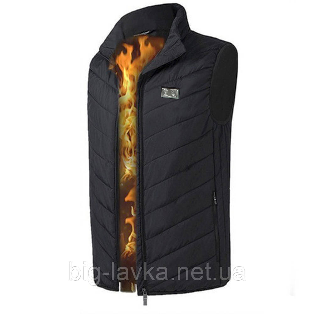 Жилетка з підігрівом від PowerBank М Чорний, фото 1
