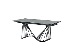 Стіл обідній розкладний в кухню,вітальню TML-900 алівері грей /чорний Vetro Mebel