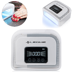 Лампа для манікюру акумуляторна LEDME 5B, (120W), Срібло / UV/LED лампа для полімеризації гель-лаків