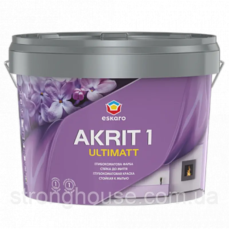 Eskaro Akrit 1 Ultimatt глибокоматова фарба (9,5 л)