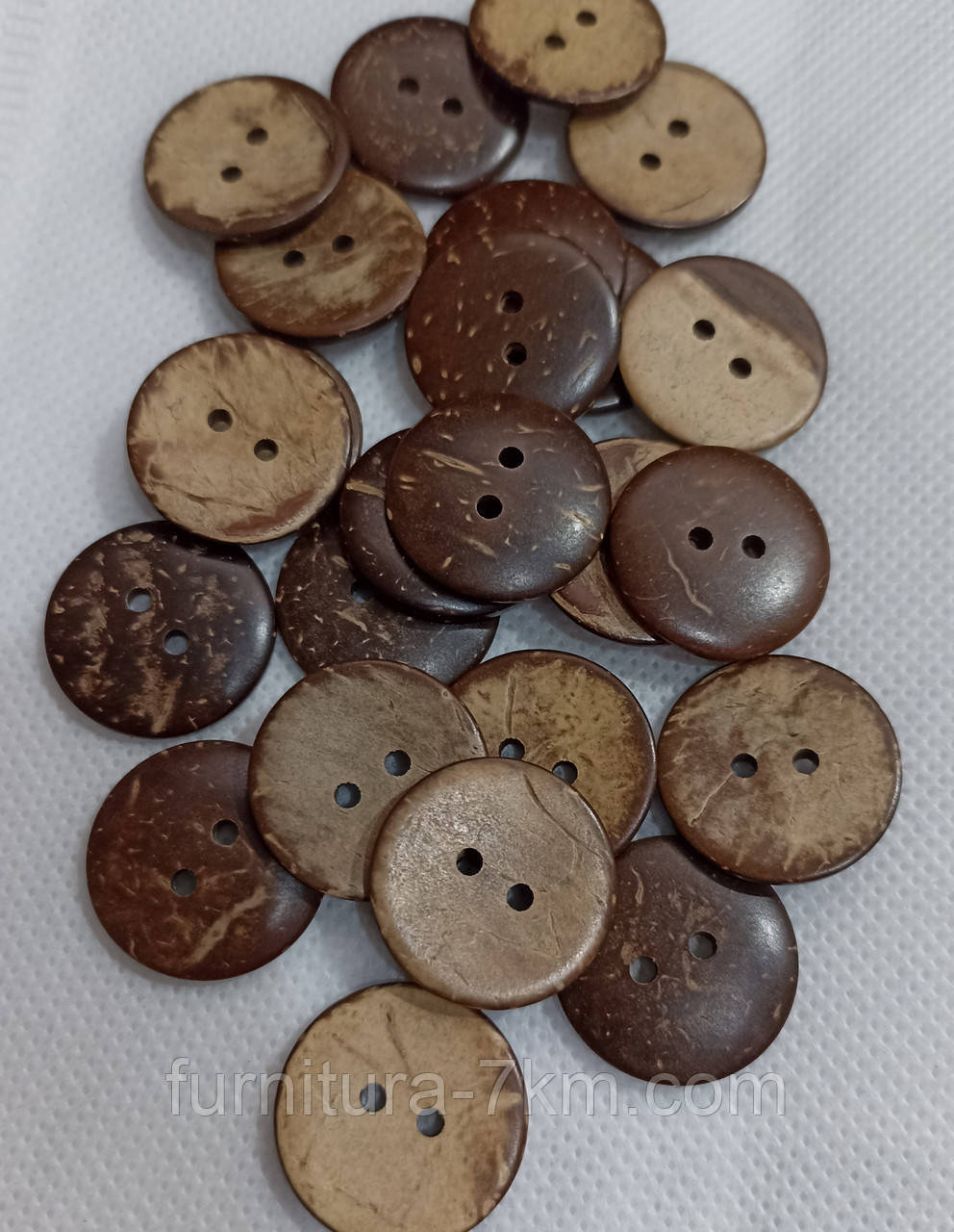 Гудзики "кокос". 21 мм. 500 шт./паковання., фото 1